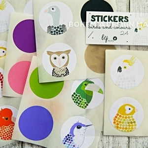 Stickers - birds and colours
