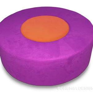 Donut Pouf purple/orange